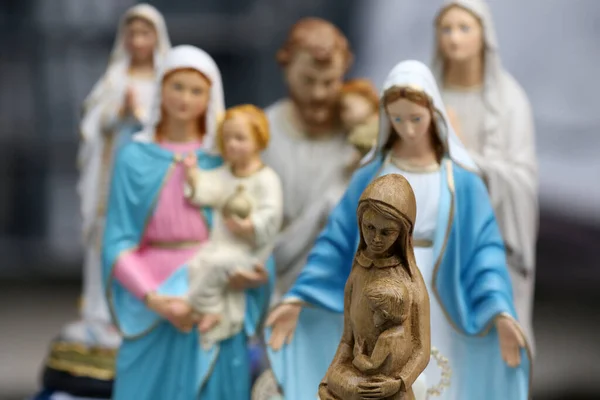 Jungfrau Maria Statuen Zum Verkauf Roche Sur Foron Frankreich — Stockfoto