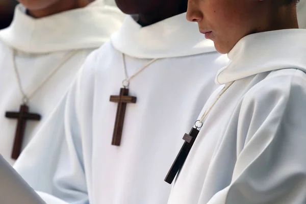 Santuário Benite Fontaine Altar Boys Roche Sur Foron França — Fotografia de Stock