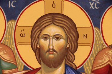 Saint-Antoine-le-Grand Ortodoks Manastırı. İsa 'nın Simgesi Pantokrator.