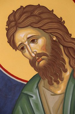 Saint-Antoine-le-Grand Ortodoks Manastırı. Vaftizci Yahya 'nın Simgesi.  