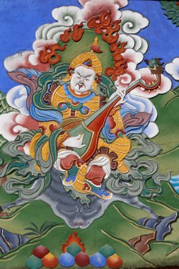 Bin Buda 'nın tapınağı. Dashang Kagyu Ling cemaati. Tapınağın koruyucusu.. 