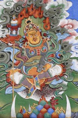 Bin Buda 'nın tapınağı. Dashang Kagyu Ling cemaati. Tapınağın koruyucusu..