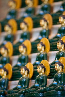 Tu An Budist tapınağı. Yeşim Buda, evrensel barış için. Budist dini. Fransa. 