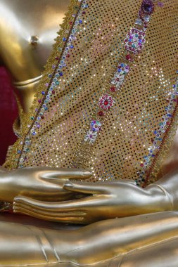 Wat Velouvanaram. Buda heykeli. Mudra. Budist dini. Fransa. 