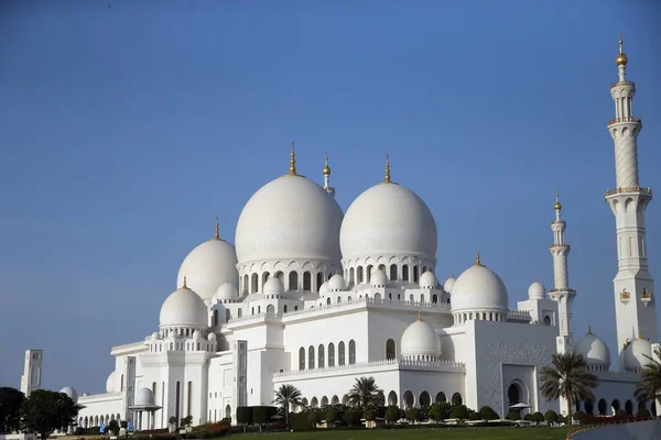 Zayed Sejk Nagymecset Abu Dhabi Egyesült Arab Emírségek — Stock Fotó