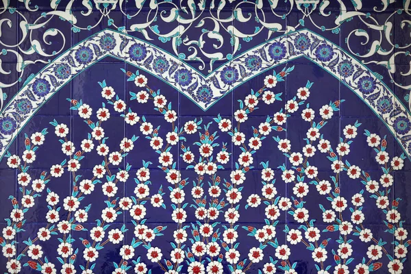 Azulejos Con Motivos Islámicos Mezquita Sheikh Zayed Abu Dhabi Emiratos — Foto de Stock