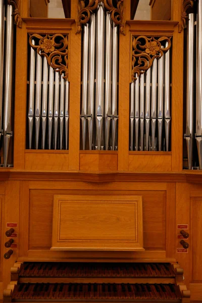 Madeleine Protestantisk Kyrka Genève Organ — Stockfoto