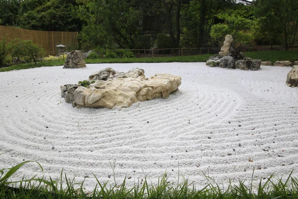 Cenevre Şehrinin Botanik Bahçesi Japon Zen Bahçesi Sviçre — Stok fotoğraf