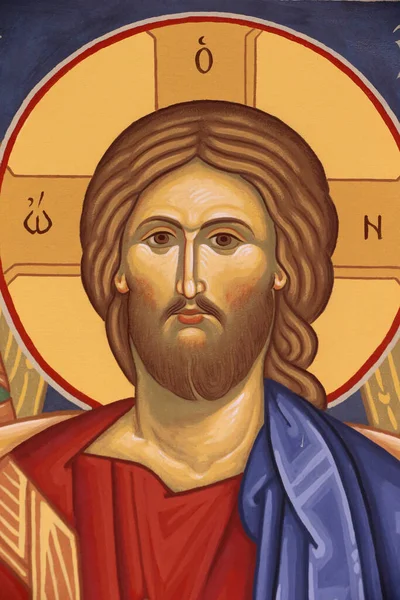 Saint Antoine Grand Ortodokse Kloster Icon Christ Pantokrator – stockfoto