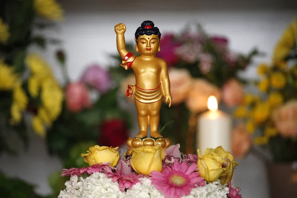 Wesak Aniversário Buda Despertar Nirvana Celebração Grande Templo Budista Grande — Fotografia de Stock