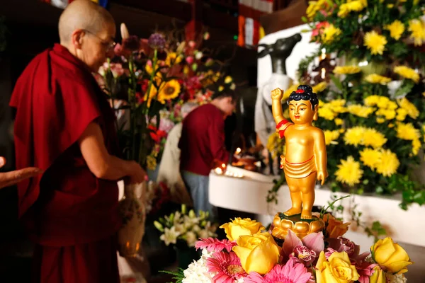 Wesak Compleanno Buddha Risveglio Nirvana Celebrazione Grande Tempio Buddista Grande — Foto Stock