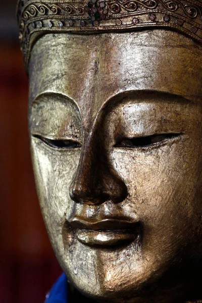 Буддійський Храм Статуя Будди Буддійська Релігія Франція — стокове фото