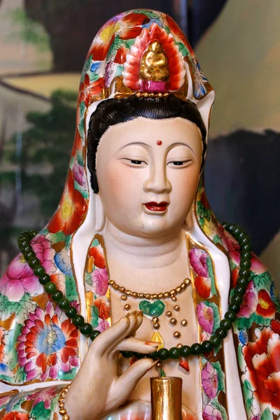Budist Tapınağı Quan Merhamet Tanrıçası Merhamet Tanrıçası Budist Dini Fransa — Stok fotoğraf