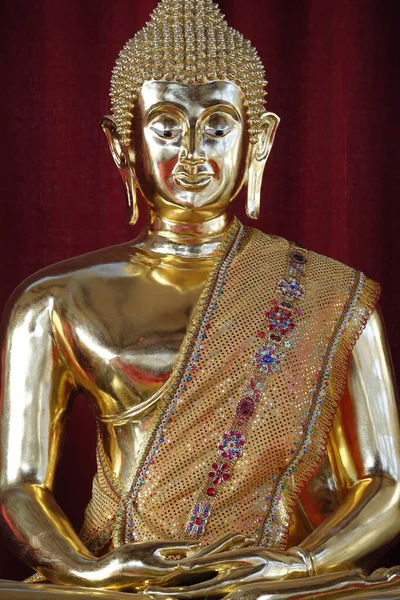 Wat Velouvanaram Socha Buddhy Buddhistické Náboženství Francie — Stock fotografie