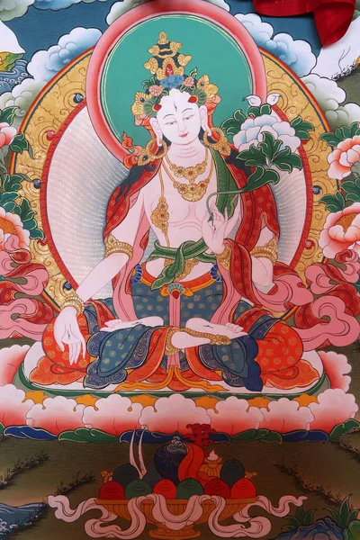 Shedrub Choekhor Ling Mosteiro Agradecimento Tibetano Tara Branca Religião Budista — Fotografia de Stock