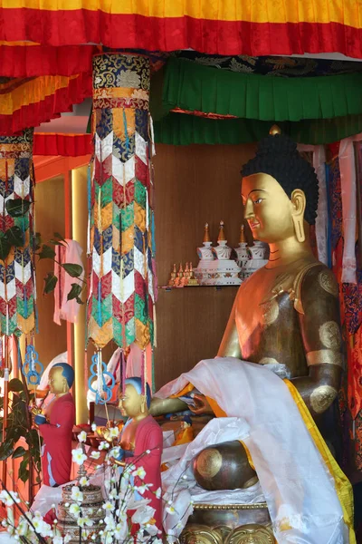 Monastère Shedrub Choekhor Ling Statue Bouddha Religion Bouddhiste France — Photo