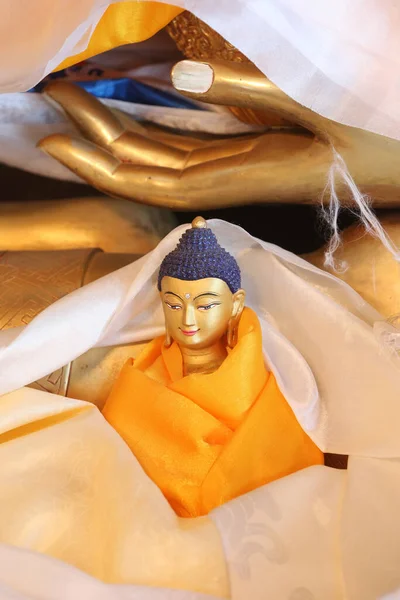 Monastero Shedrub Choekhor Ling Statua Buddha Mont Saleve Francia — Foto Stock