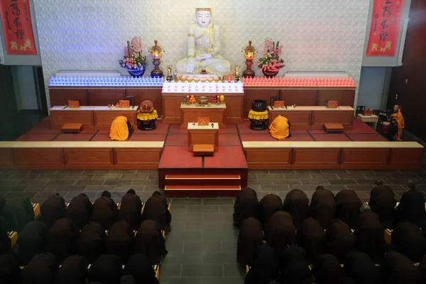 Templo Guang Shan Templo Budista Más Grande Europa Ceremonia Budista — Foto de Stock