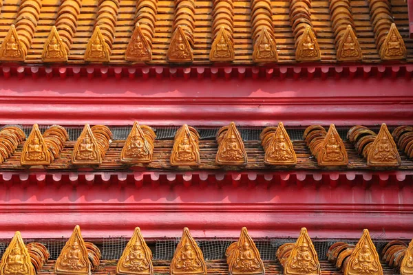 Wat Benchamabophit Мармуровий Храм Деталь Даху Bangkok Thailand — стокове фото