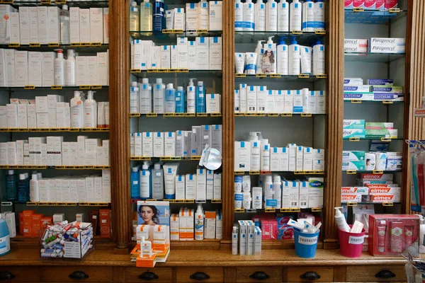 Aptece Rzeczy Kosmetyczne Zdrowie Francja — Zdjęcie stockowe