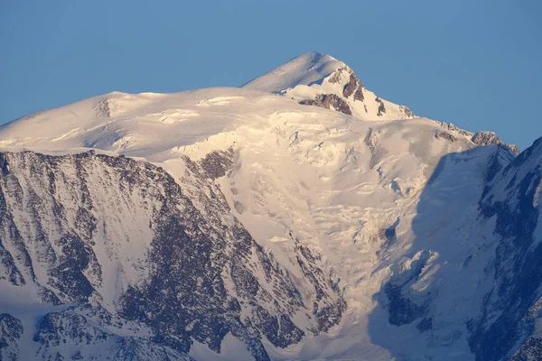 Французские Альпы Массив Монблана Самый Высокий Саммит Европе Франция — стоковое фото