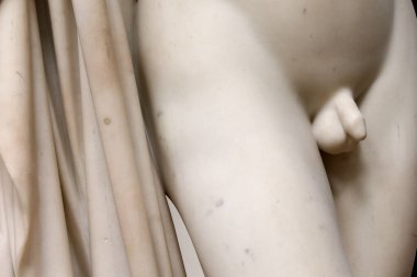 Orsay Müzesi. Narcissus (Narcisse) 1863 Paul Dubois. Paris mi? Fransa.