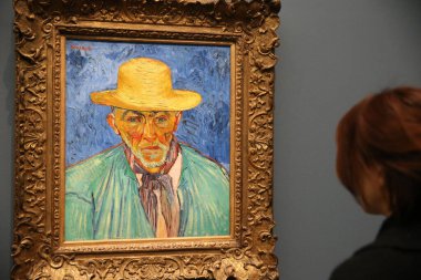 Orsay Müzesi. Orsay Müzesi. Bir Köylünün Portresi (Portre d 'un paysan), 1888 Vincent Van Gogh. Paris mi? Fransa.