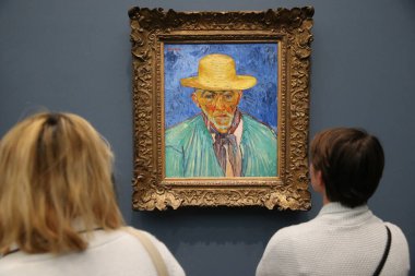 Orsay Müzesi. Bir Köylünün Portresi (Portre d 'un paysan), 1888 Vincent Van Gogh. Paris mi? Fransa.