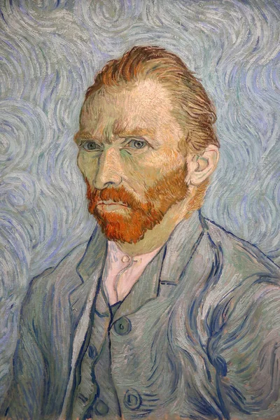 奥赛博物馆Musee Orsay 肖像画 Vincent Van Gogh著 1889年 — 图库照片