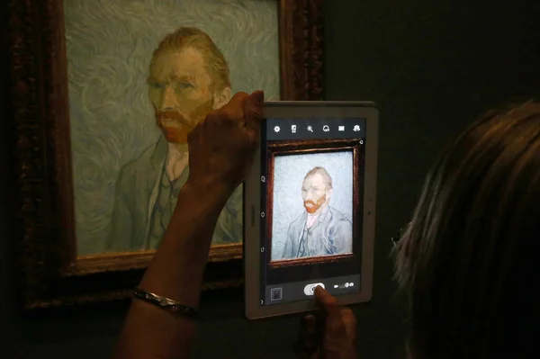 Musee Orsay Autorretrato Portrait Artiste 1889 Por Vincent Van Gogh — Foto de Stock