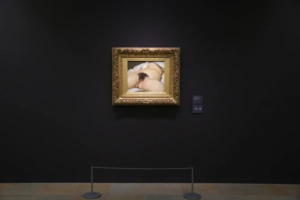 Musee Orsay Origen Del Mundo Origine Monde 1866 Por Gustave — Foto de Stock
