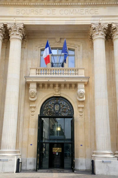 Tőzsde Épület Párizs Franciaország — Stock Fotó