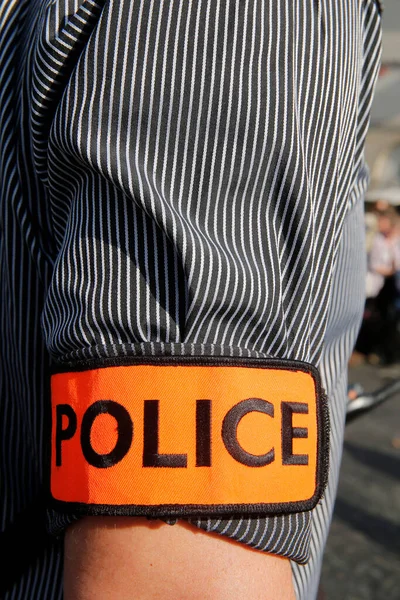 Fransız Polis Rozeti Paris Fransa — Stok fotoğraf