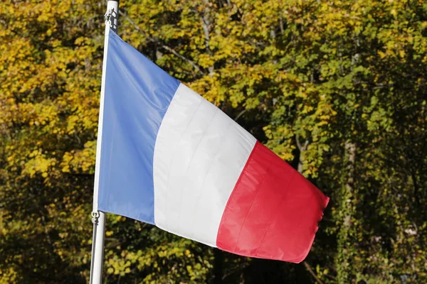 Bandera Francesa Azul Blanco Rojo Símbolo Francia — Foto de Stock