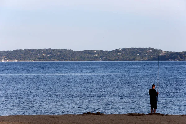 Sainte Maxime Fischer Strand Frankreich — Stockfoto