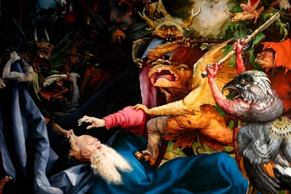 Unterlinden Müzesi Isenheim Sunağı Nikolaus Hagenauer Matthias Grunewald 1516 Büyük — Stok fotoğraf