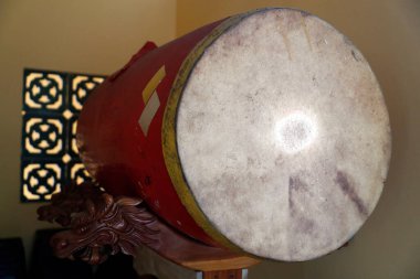 Sung Hung tapınağı. Budist davulu. Phu Quoc. Vietnam.