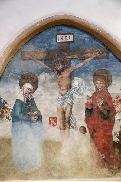 Museu Unterlinden Crucificação Cristo Pintura Século Xvi Colmar França — Fotografia de Stock