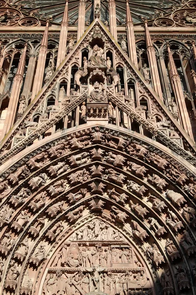 Cattedrale Della Madonna Strasburgo Passione Gesù Cristo Strasburgo Francia — Foto Stock