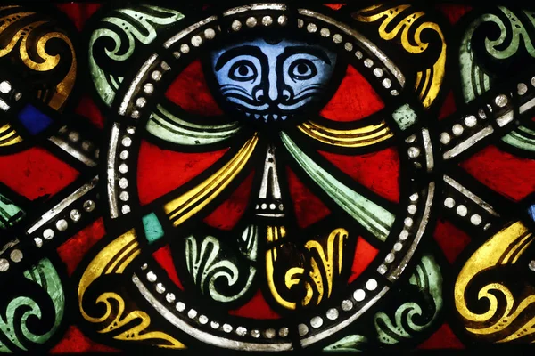 Oeuvre Notre Dame Museum Bleiglasfenster Ornementale Grenzen Jahrhundert Straßburg Frankreich — Stockfoto