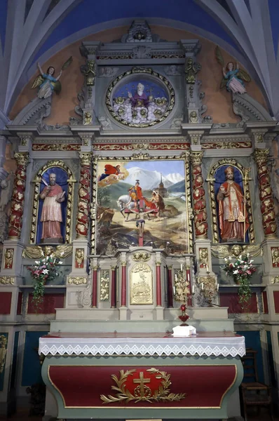 圣马丁教堂 Baroque Reredos 圣马丁 — 图库照片
