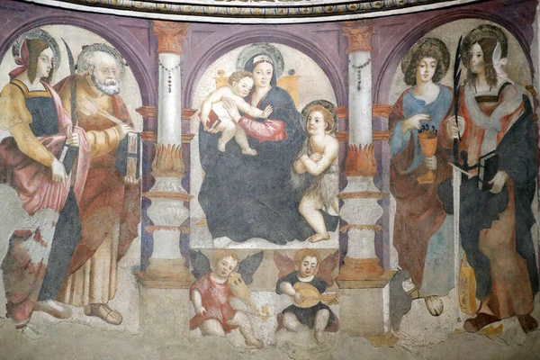 Catedral Assunção Maria São João Batista Altar Santa Lúcia Por — Fotografia de Stock