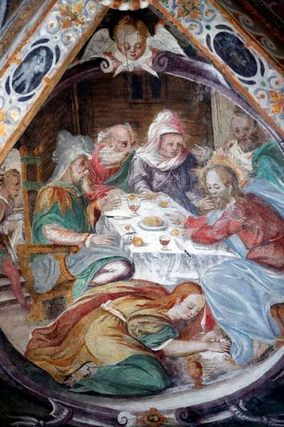 Katedraali Neitsyt Marian Johannes Kastajan Pyhä Maria Magdaleena Pesee Jeesuksen — kuvapankkivalokuva