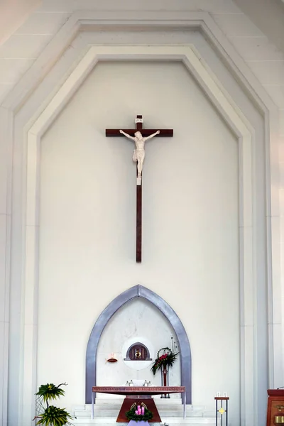 Comunidad Dominicana Bien Hoa Altar Mayor Crucifijo Vietnam — Foto de Stock