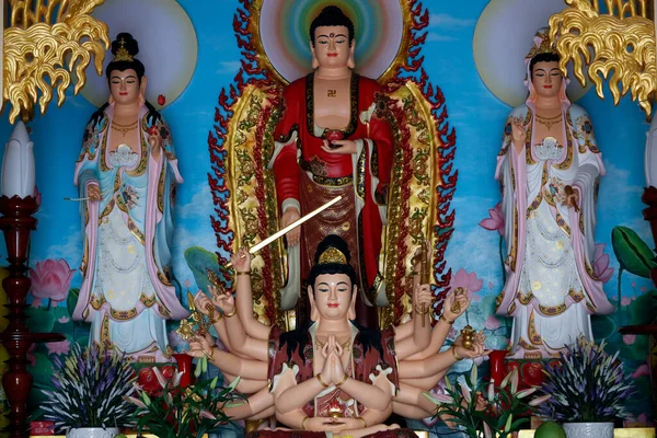 Tempio Buddista Chua Quang Buddha Quan Avalokitesvara Dalle Mille Braccia — Foto Stock