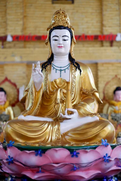 Hoi Tuong Nguoi Hoa Budista Templo Chinês Quan Deusa Misericórdia — Fotografia de Stock