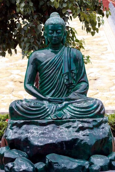 Chua Quoc Pagoda Vagyok Ülő Buddha Jáde Szobor Phu Quoc — Stock Fotó