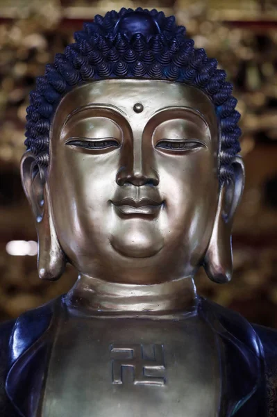 Chua Quoc Pagode Bhai Ajyaguru Medizin Buddha Statue Phu Quoc — Stockfoto