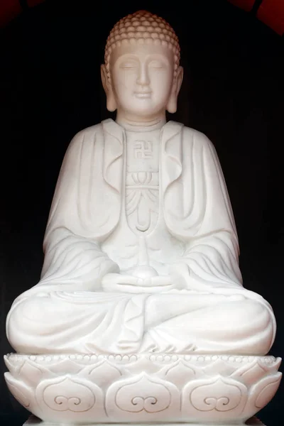 Tran Quoc Pagoda Chua Tran Quoc Statua Marmo Buddha Hanoi — Foto Stock