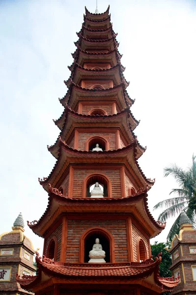 Tran Quoc Pagoda Chua Tran Quoc Torre Hanói Vietname — Fotografia de Stock